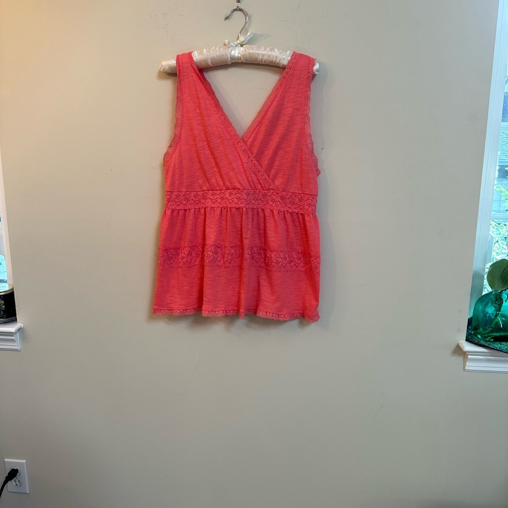 Torrid Coral Knot Crossover Top – Size 0 / US 12 (L)